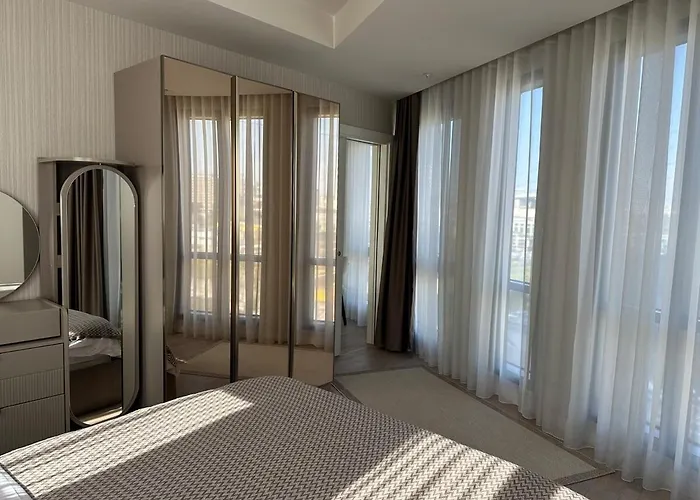 91 Sqm Luxury With Double View شقة *