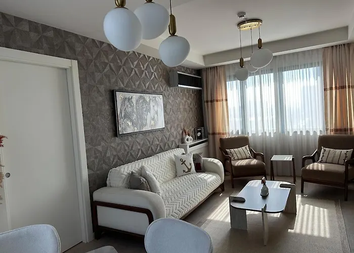 91 Sqm Luxury With Double View شقة *
